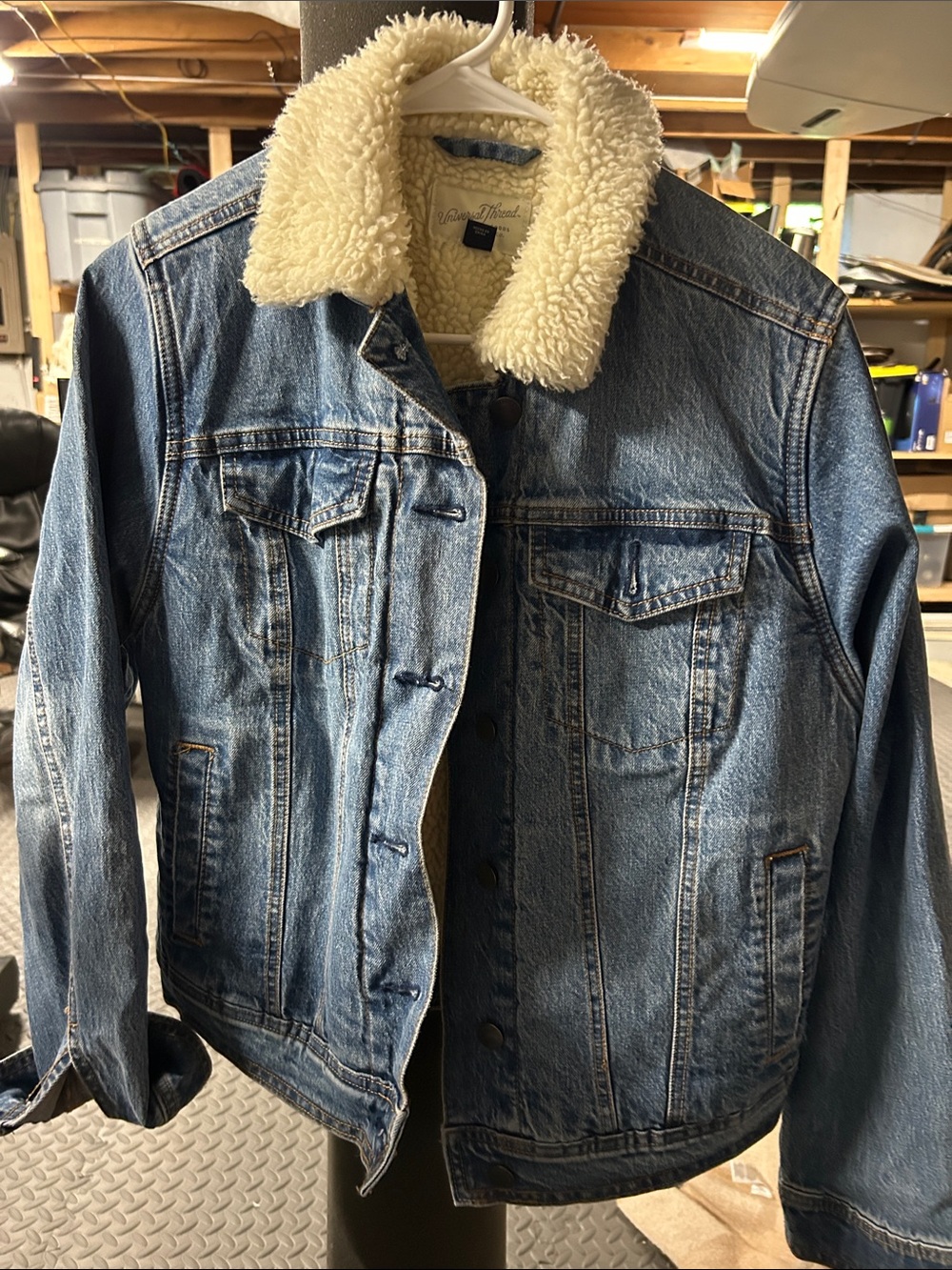 Denim Sherpa-Lined Women’s Jacket